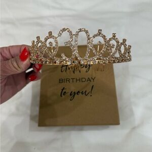 Gold 30th Birthday Tiara